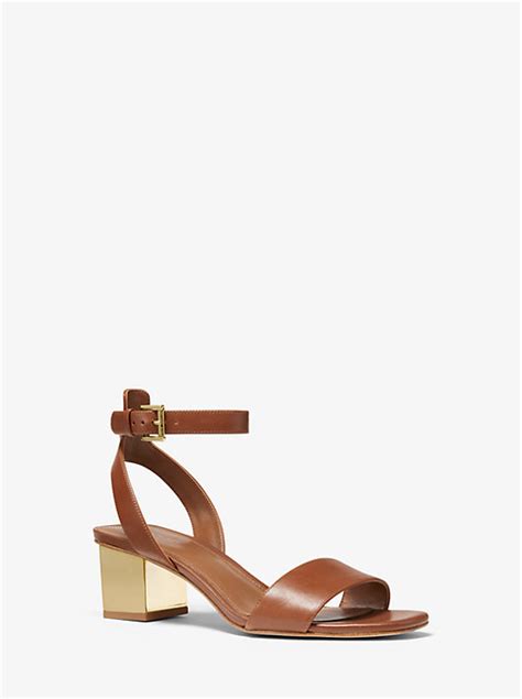 michael kors petra pumps|Petra Leather Sandal .